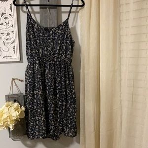 Blue floral sundress